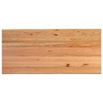 vidaXL Table à manger et bord naturel bois massif chêne rectangulaire
