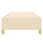 vidaXL Cadre de lit Crème 90 x 200 cm Tissu