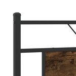 vidaXL Cadre de lit sans matelas chêne fumé 183x213 cm bois ingénierie