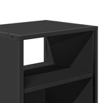 vidaXL Tables de chevet murales 2 Pièces noir 40x31x39 5 cm