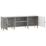 vidaXL Meuble TV Gris béton 150 x 31 x 50 cm Bois d'ingénierie