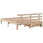 vidaXL Cadre de lit avec tiroirs sans matelas 120x190 cm