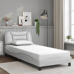 vidaXL Cadre de lit sans matelas blanc 80x200 cm similicuir