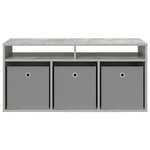 vidaXL Basboard avec tiroir Gris béton 102 x 32 x 48 5 cm