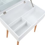 vidaXL Coiffeuse avec miroir MDF 60 x 40 x 75 cm