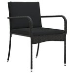 vidaXL Ensemble de jardin avec coussin acier
