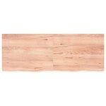 vidaXL Étagère murale marron clair bois chêne massif traité