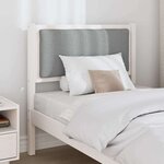 vidaXL Tête de lit Autre Blanc 75 cm Bois massif en pin