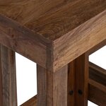 vidaXL Support de Plante 2 Pièces Marron 70 x 11 x 27 cm Bois d'Acajou