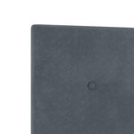 vidaXL Cadre de lit Gris foncé 140x200 cm Velours