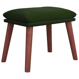vidaXL Repose-pied Vert foncé 45x29 5x35 cm Velours