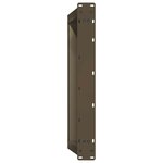 vidaXL Pieds de table basse en U  2 pièces  acier naturel  70 x (30-31) cm