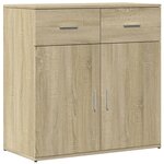 vidaXL Buffet chêne sonoma 79x38x80 cm bois d'ingénierie