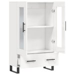 vidaXL Buffet haut blanc brillant 69 5x31x115 cm bois d'ingénierie
