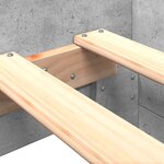 vidaXL Cadre de lit sans matelas gris béton 75x190cm bois d'ingénierie