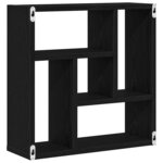 vidaXL Étagère murale chêne noir 45x16x45 cm bois d'ingénierie