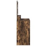 vidaXL Coiffeuse Chêne fumé 79 x 41 x 135 cm Bois d'ingénierie