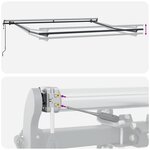 Auvent automatique rétractable vidaXL Beige 300x250 cm