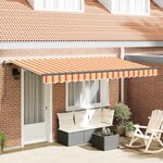 vidaXL Auvent Rétractable Jaune 400 x 200 cm tissu