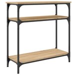 vidaXL Table console chêne sonoma 75x29x75 cm bois d'ingénierie
