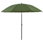 vidaXL Umbrella de pêche Jaune armée 240 x 210 cm Polyester Oxford