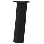 vidaXL Pieds de table basse 4 pièces Noir 42 cm Acier