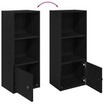 vidaXL Bibliothèque chêne noir 31x24x77 cm bois d'ingénierie