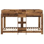 vidaXL Lit Superposé pour Enfants Bois ancien 100 x 200 cm