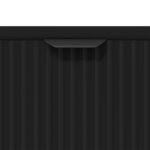 vidaXL Buffet avec tiroir Noir 79 5 x 33 x 82 cm Bois d'ingénierie