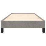 vidaXL Cadre de lit sans matelas gris clair 80x200 cm velours