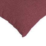 vidaXL Coussins de canapé 2 Pièces Bordeaux 60 x 40 cm tissu