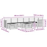 vidaXL Ensemble de canapés d'extérieur 8 pc Naturel