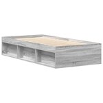 vidaXL Cadre de lit sans matelas sonoma gris 90x200 cm