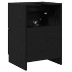 vidaXL Meuble Sous Évier Chêne noir 40 x 37 x 59 cm Bois d'ingénierie