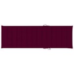 vidaXL Chaise longue avec coussin Bois d'acacia et acier galvanisé