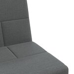 vidaXL Canapé-lit en forme de L gris foncé 255x140x70 cm tissu