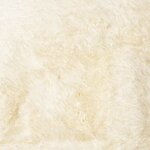 vidaXL Tapis Shaggy à poils longs NAVARRA crème 200x200 cm polyester