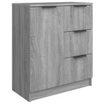 vidaXL Buffet Sonoma gris 60x30x70 cm Bois d'ingénierie