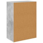 vidaXL Buffet Gris béton 60 x 33 5 x 84 cm