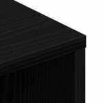 Meuble TV vidaXL Noir 90x35x35 cm en bois d'ingénierie