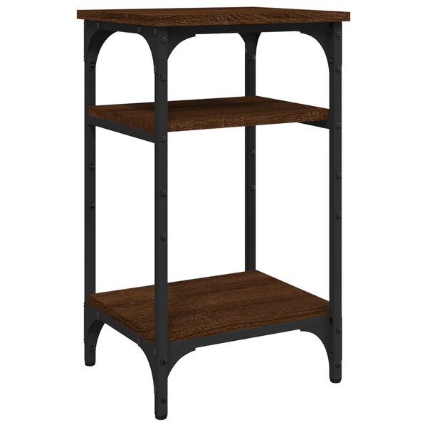 vidaXL Table d'appoint Chêne marron 35x30x60 cm Bois d'ingénierie
