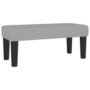 vidaXL Banc Gris clair 70x30x30 cm Tissu