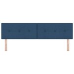 vidaXL Tête de lit LED capitonnée bleue 90 cm en tissu.