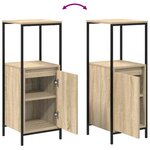 vidaXL Ensemble de mobilier de salle de bain 3 Pièces Chêne Sonoma