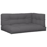 vidaXL Coussins de palette lot de 7 anthracite tissu