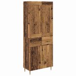 vidaXL Haut Armoire Bois Ancien 69 5 x 34 x 180 cm Bois d'ingénierie