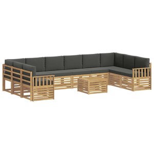 vidaXL Ensemble de canapés d'extérieur 8 pc Blanc et Anthracite
