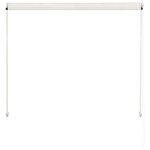 vidaXL Auvent rétractable 150x150 cm Crème