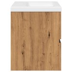 vidaXL Armoire lavabo avec bassin intégré chêne artisanal