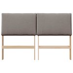 vidaXL Tête de lit capitonnée Taupe 160 cm Pin massif